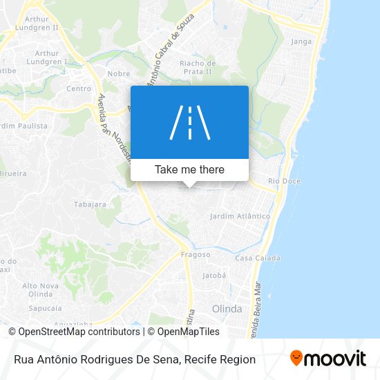 Rua Antônio Rodrigues De Sena map