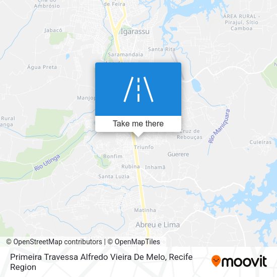 Primeira Travessa Alfredo Vieira De Melo map