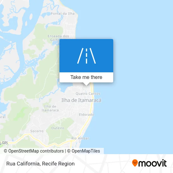 Rua California map