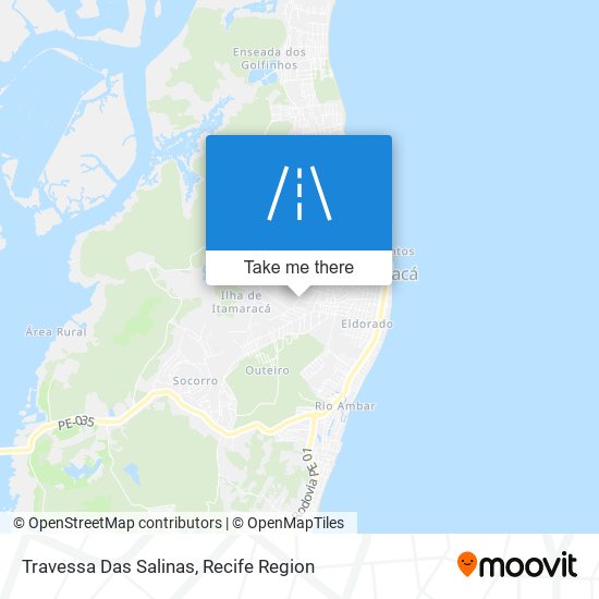 Travessa Das Salinas map