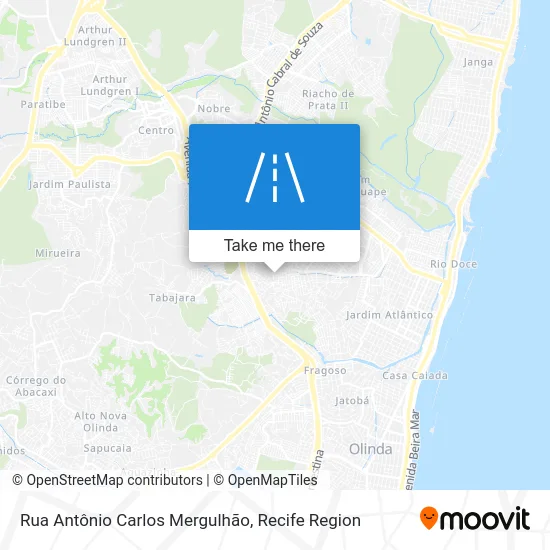 Rua Antônio Carlos Mergulhão map
