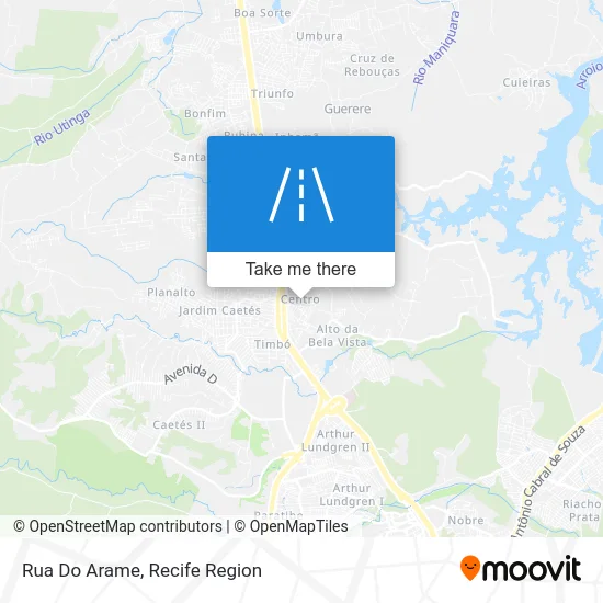 Rua Do Arame map