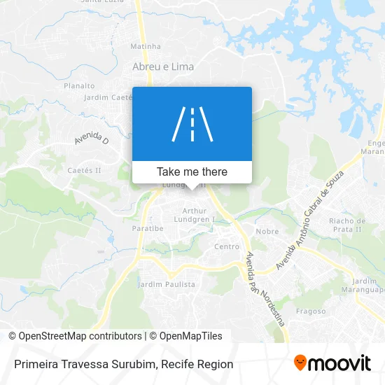 Primeira Travessa Surubim map