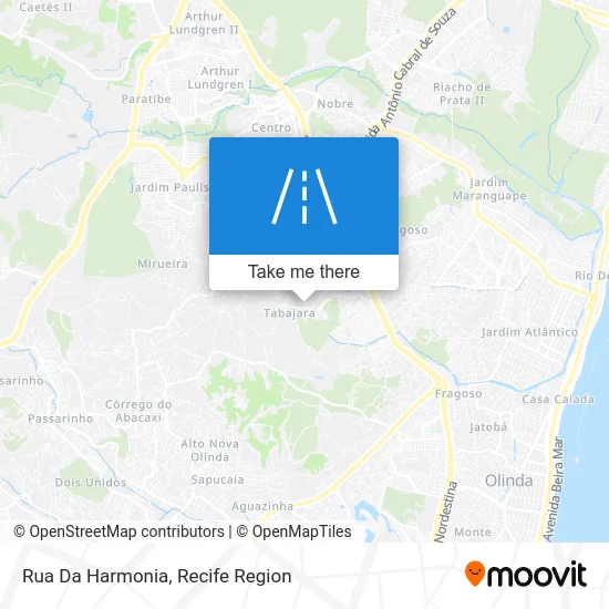 Rua Da Harmonia map