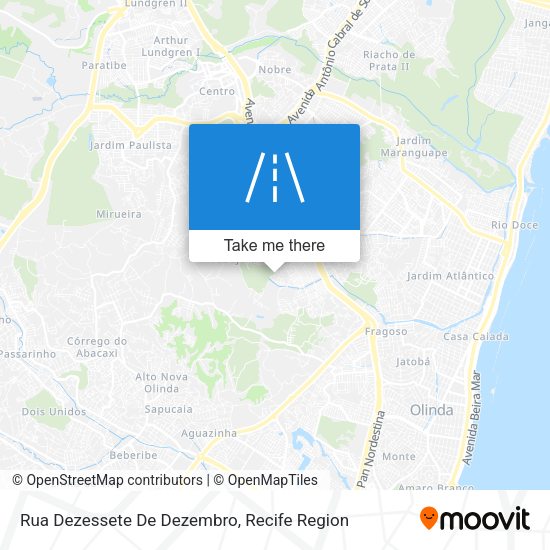 Rua Dezessete De Dezembro map