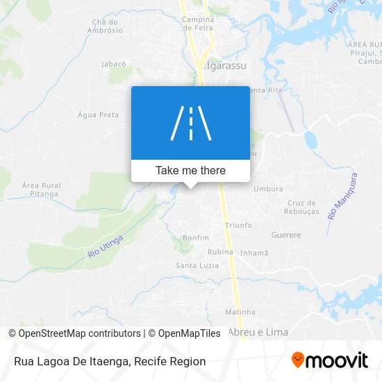 Rua Lagoa De Itaenga map