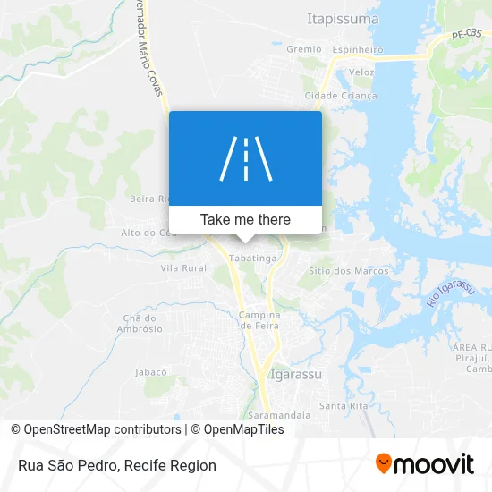 Rua São Pedro map