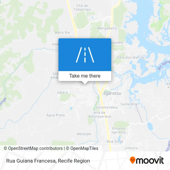 Rua Guiana Francesa map