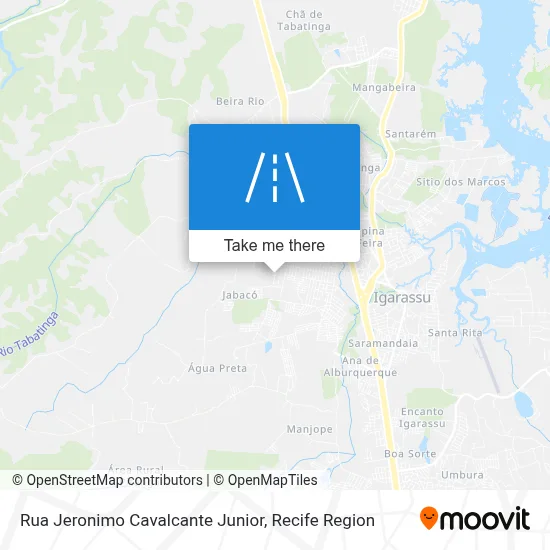Rua Jeronimo Cavalcante Junior map