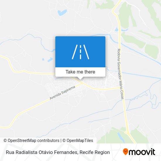 Rua Radialista Otávio Fernandes map