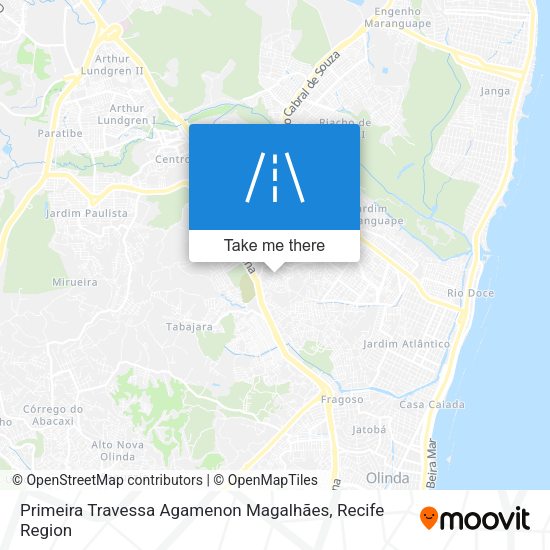 Primeira Travessa Agamenon Magalhães map