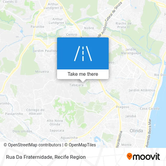 Rua Da Fraternidade map