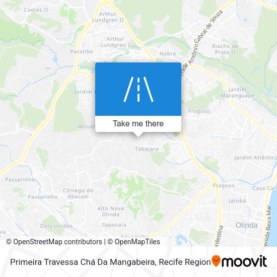 Primeira Travessa Chá Da Mangabeira map