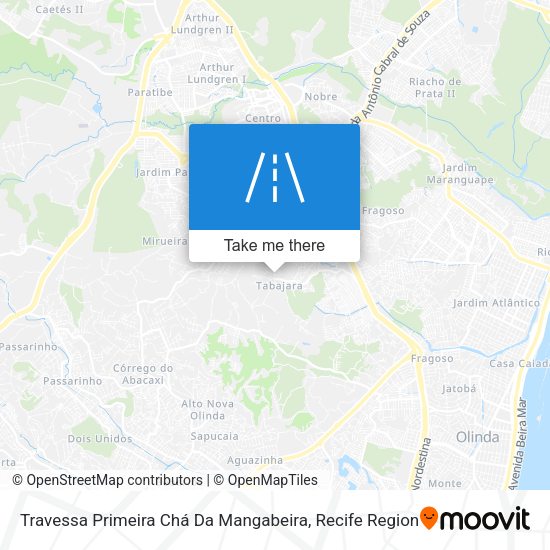 Travessa Primeira Chá Da Mangabeira map