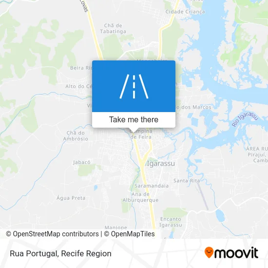 Rua Portugal map