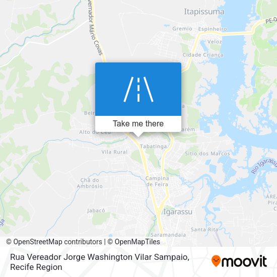 Rua Vereador Jorge Washington Vilar Sampaio map
