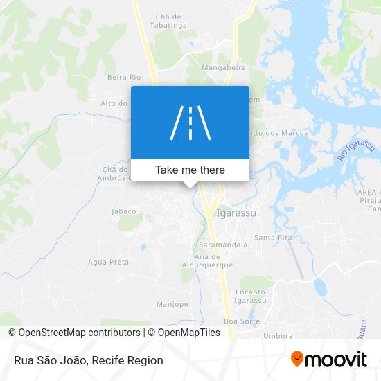 Rua São João map