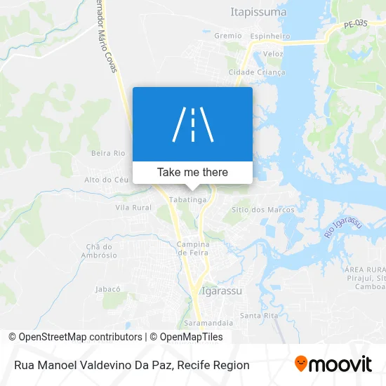 Rua Manoel Valdevino Da Paz map