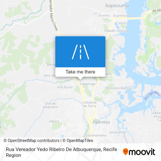 Rua Vereador Yedo Ribeiro De Albuquerque map
