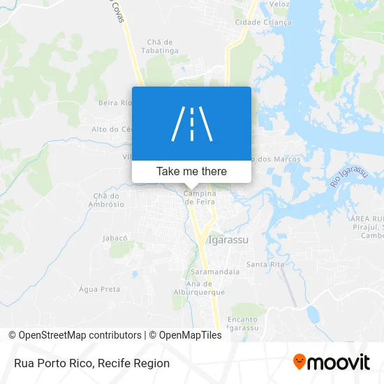 Rua Porto Rico map