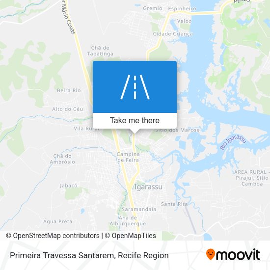 Primeira Travessa Santarem map
