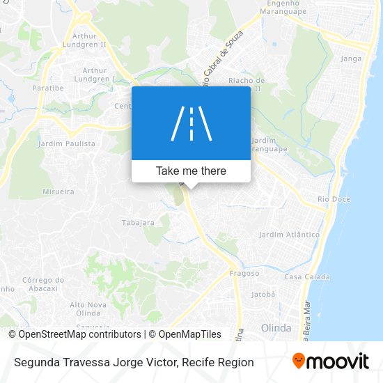 Segunda Travessa Jorge Victor map