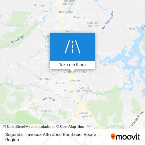 Segunda Travessa Alto José Bonifácio map