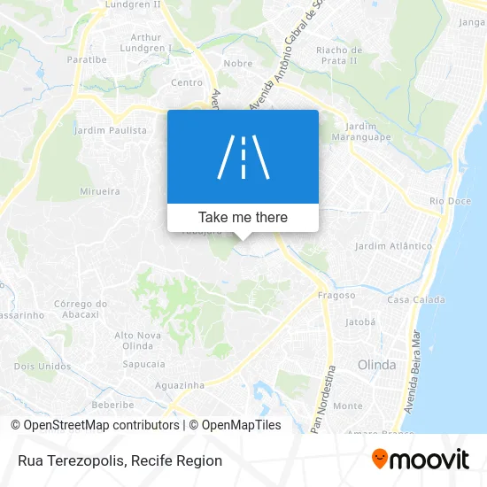 Rua Terezopolis map