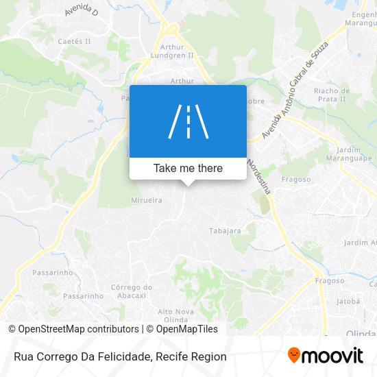 Rua Corrego Da Felicidade map