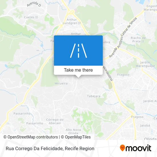 Rua Corrego Da Felicidade map