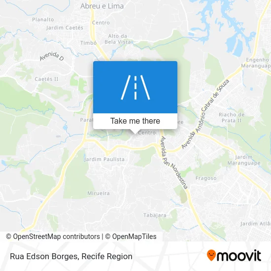 Rua Edson Borges map