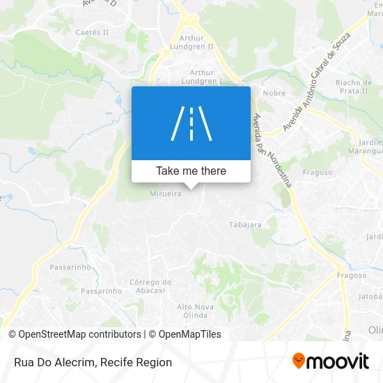 Rua Do Alecrim map