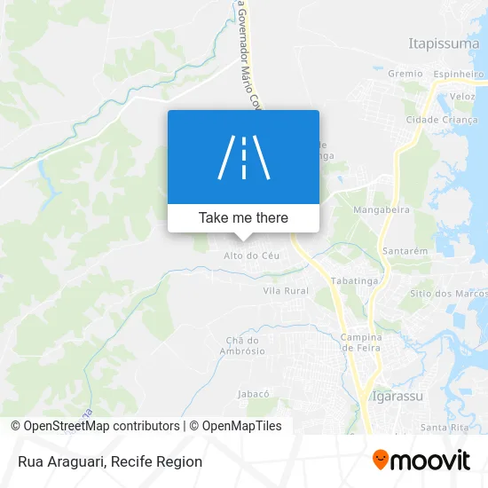 Rua Araguari map
