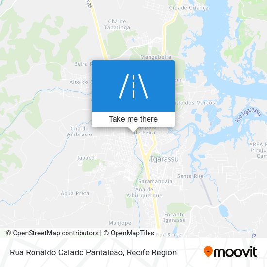 Rua Ronaldo Calado Pantaleao map