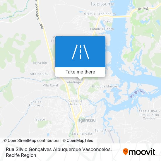 Rua Silvio Gonçalves Albuquerque Vasconcelos map