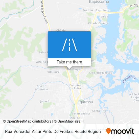 Rua Vereador Artur Pinto De Freitas map