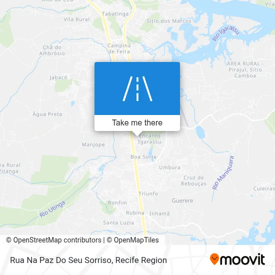 Rua Na Paz Do Seu Sorriso map