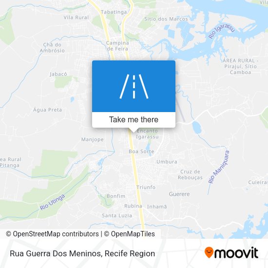 Rua Guerra Dos Meninos map