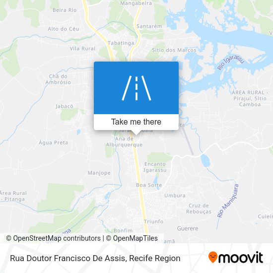 Rua Doutor Francisco De Assis map