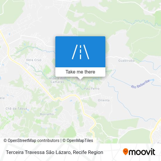 Terceira Travessa São Lázaro map