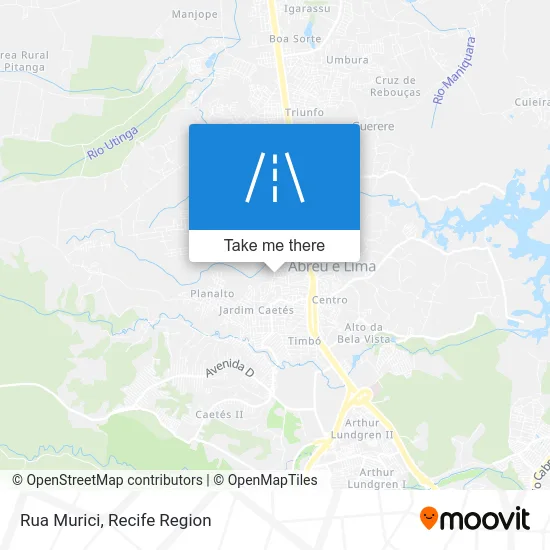 Rua Murici map