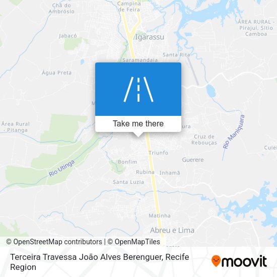 Terceira Travessa João Alves Berenguer map