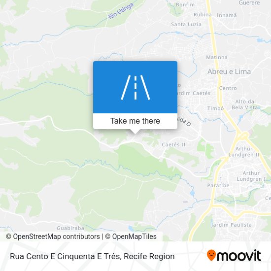 Rua Cento E Cinquenta E Três map