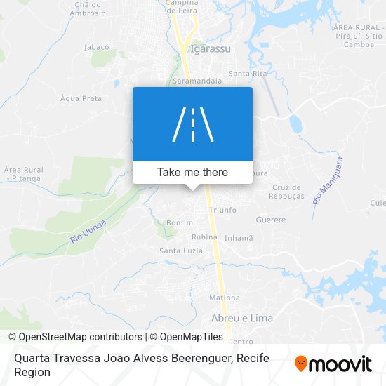 Quarta Travessa João Alvess Beerenguer map