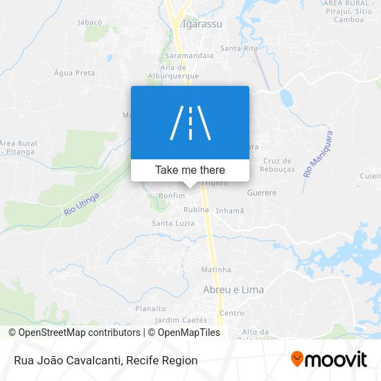 Rua João Cavalcanti map