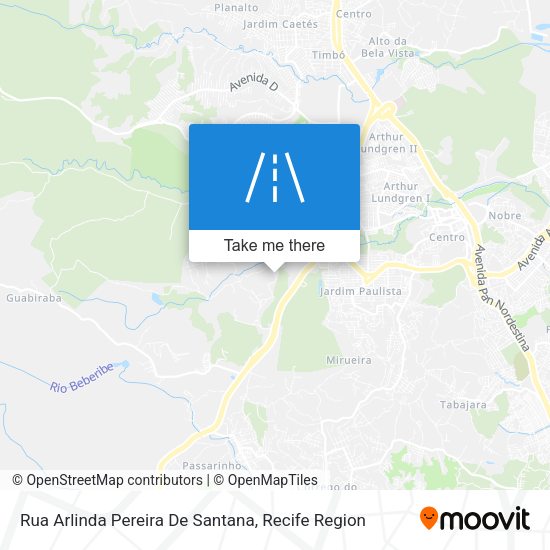 Rua Arlinda Pereira De Santana map