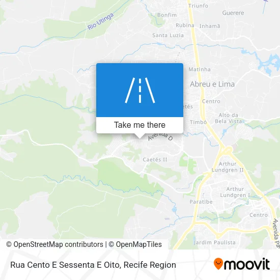 Rua Cento E Sessenta E Oito map