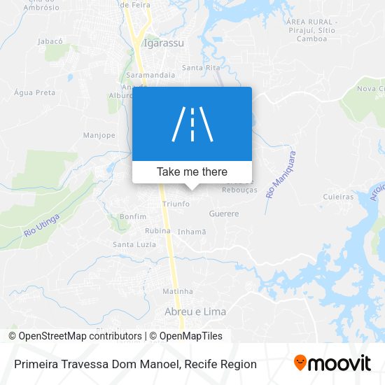 Primeira Travessa Dom Manoel map