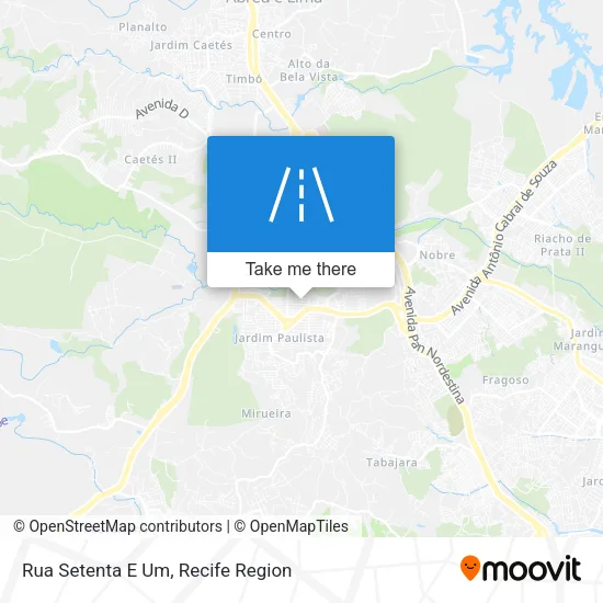 Rua Setenta E Um map