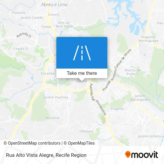 Rua Alto Vista Alegre map